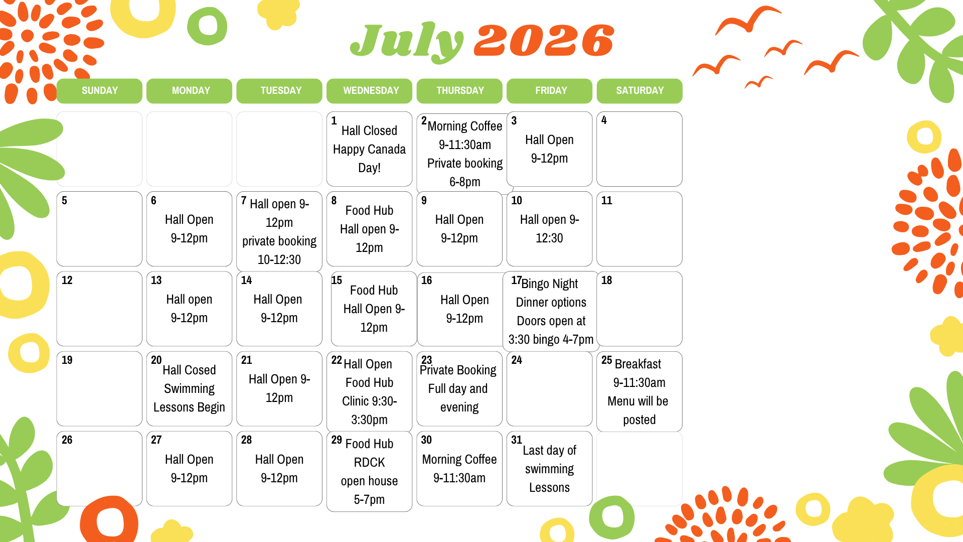 july 2026 calendar